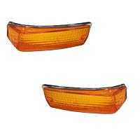 VW Karmann Ghia Front Signal Lens – 1970-1974, Amber/Yellow, Pair, Reproduction